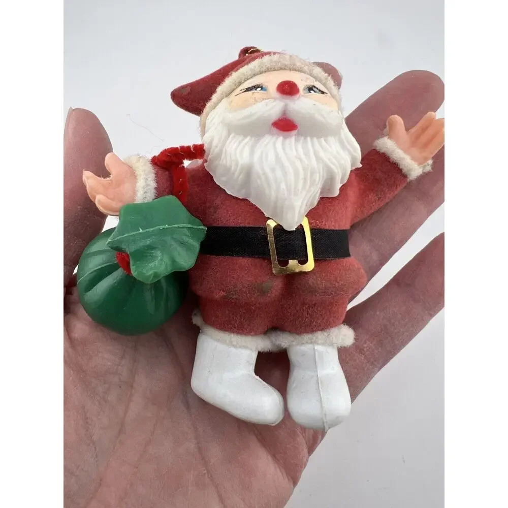 Vintage Home Decorative Happy Holidays Christmas Santa Claus with Potli Ornament